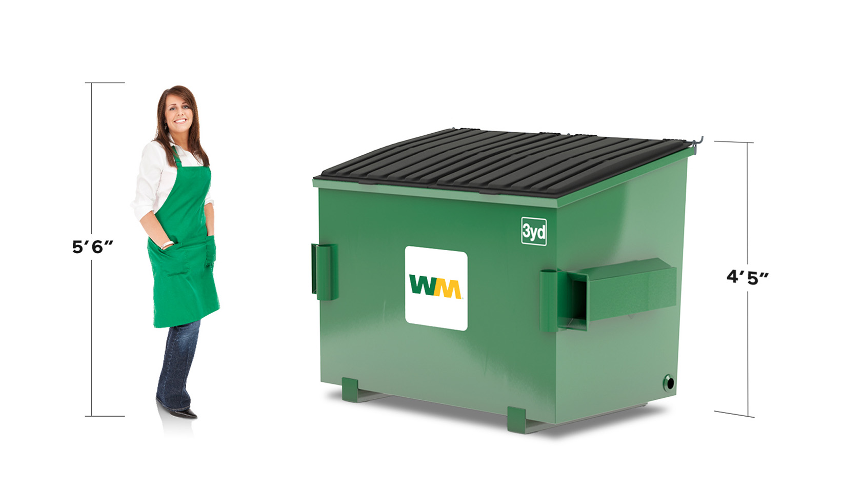 3 Yard Roll-Off Dumpster