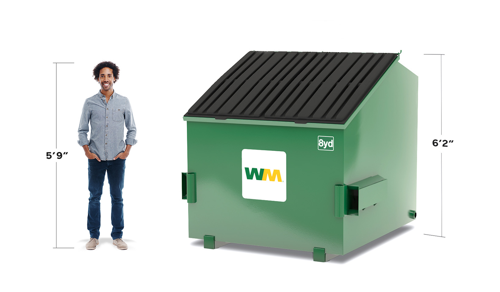 8 Yard Commercial Dumpster