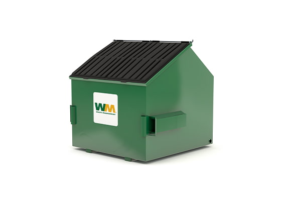 Small dumpster from Waste Management.