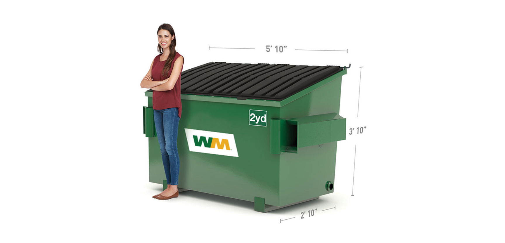 2 Yard Commercial Dumpster