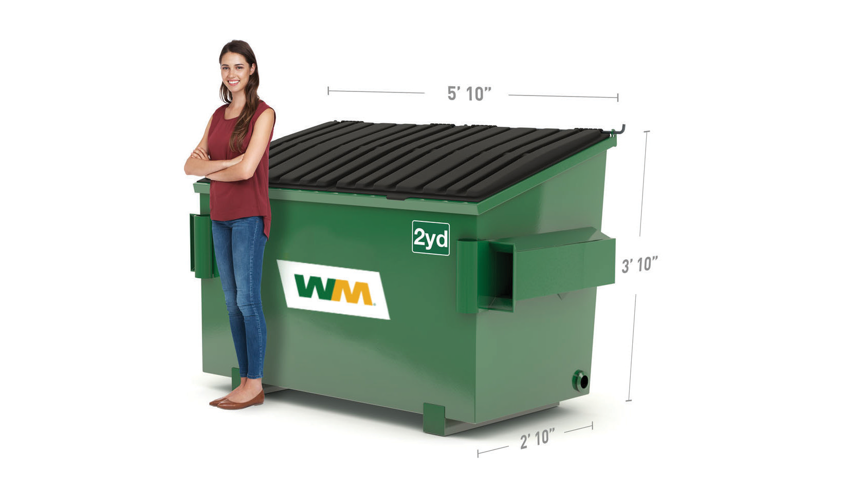 2 Yard Commercial Dumpster