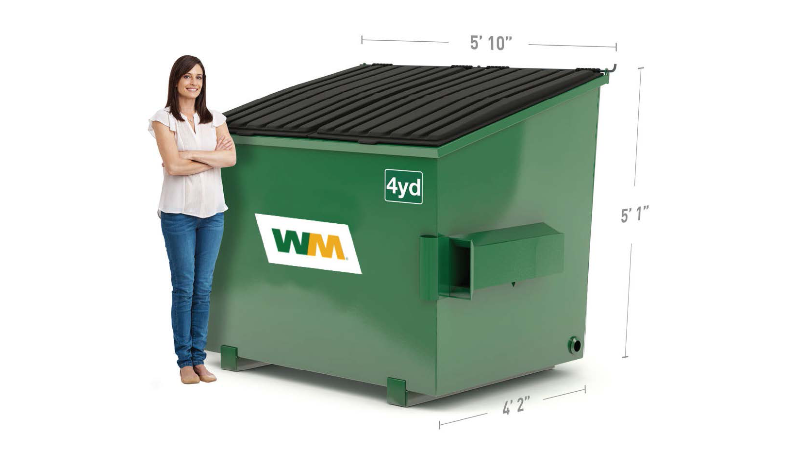 4 Yard Commercial Dumpster