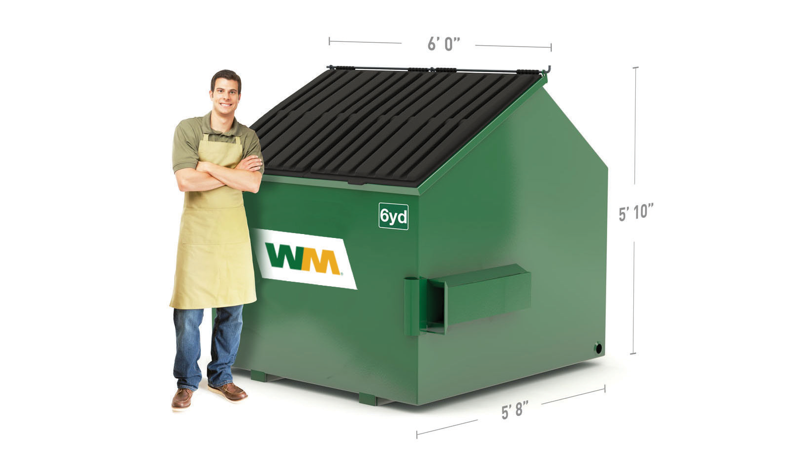6 Yard Commercial Dumpster