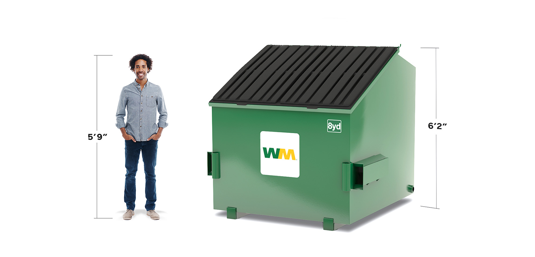 8 Yard Commercial Dumpster