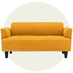 Orange sofa