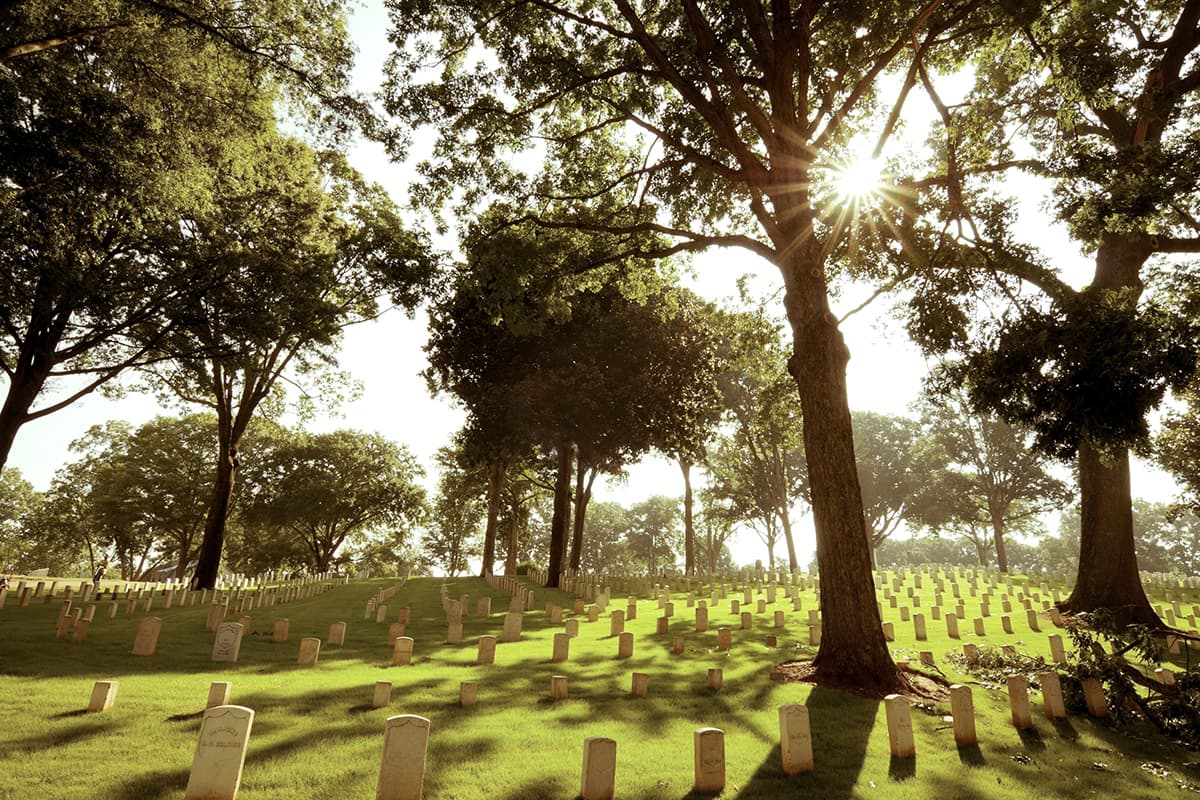 National Cemetery in Marietta, Georgia. WM offers dumpster services to Marietta, Georgia.