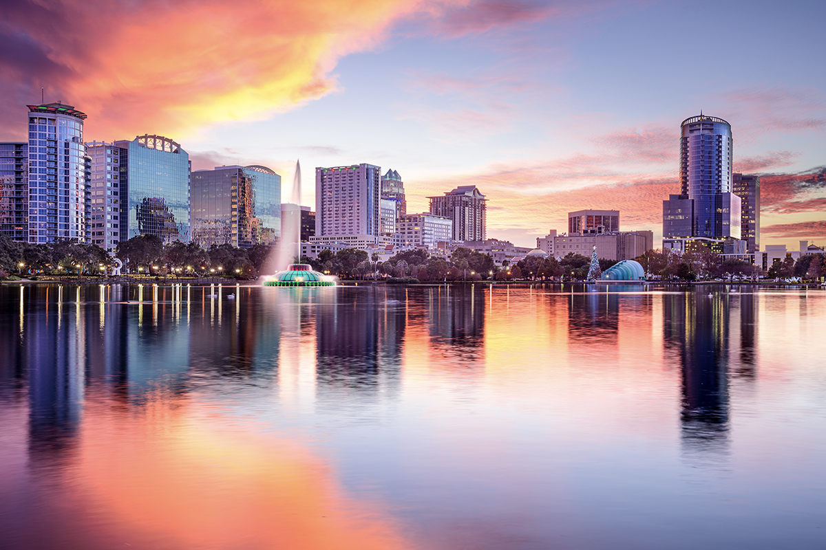 Waterfront view of Orlando, Florida