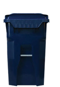 Blue Recycling Cart