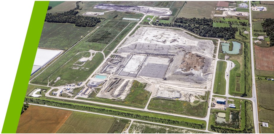 Image of landfill from above