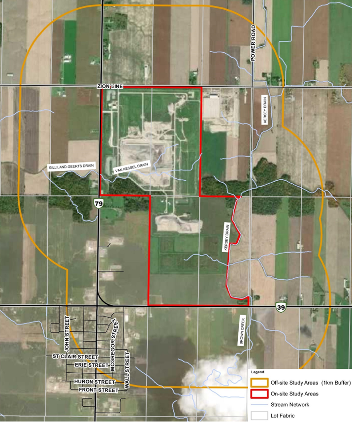 Image showing an aerial view of a landfill